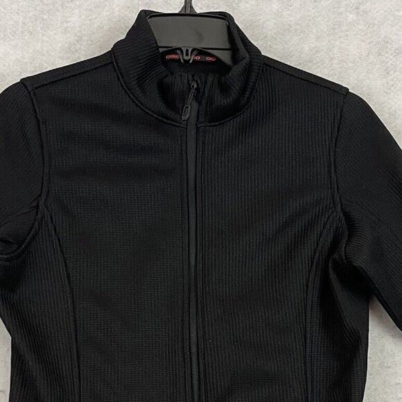OGIO Grit Fleece Jacket Womens Small Black Knit Full Zip Embroidered Logo - Picture 9 of 16